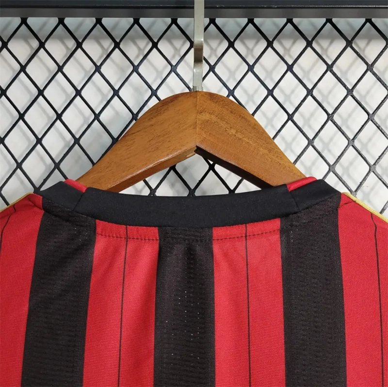 24f820b5e9f930cfa7de90342fc04601f831e1b1 AC Milan Retro Soccer Jersey Home Custom Shirt 2013/14