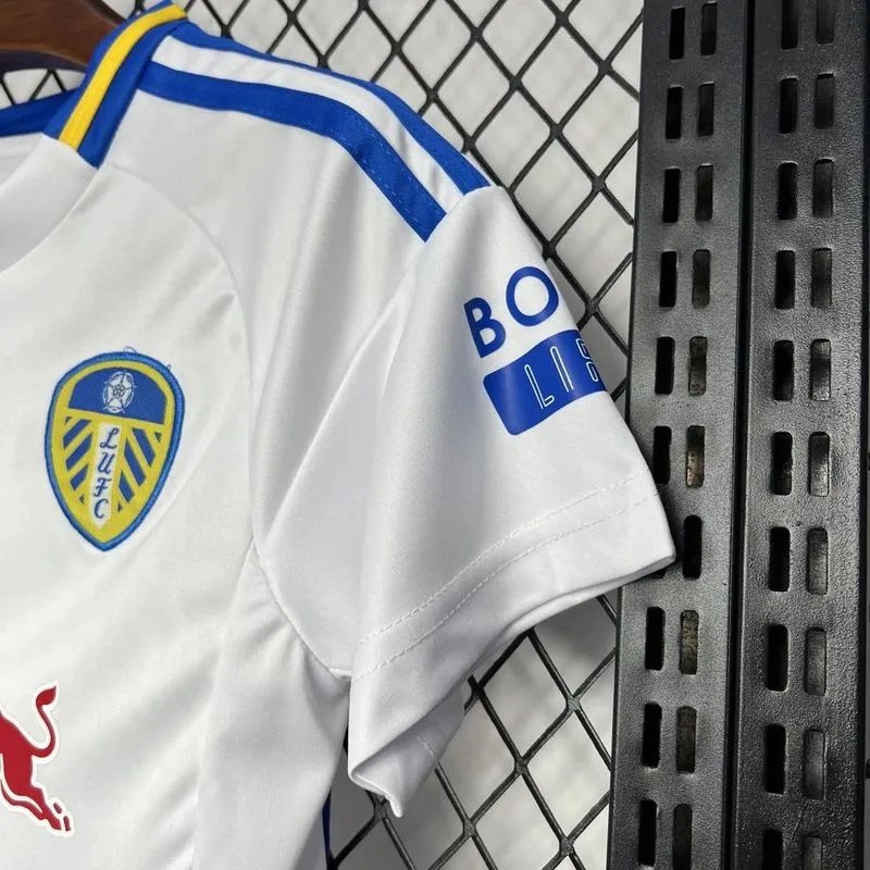 27a110c010e2ed364fff1c8f979c5688ddbefcb8 Leeds United Football Jersey Home Kids Kit Jersey+Shorts 2024/25