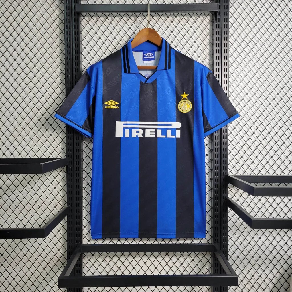 285c53864939d4db449a7075e32a6f41df838ec4 Inter Milan Jersey Custom Home Soccer Jersey 1995/96