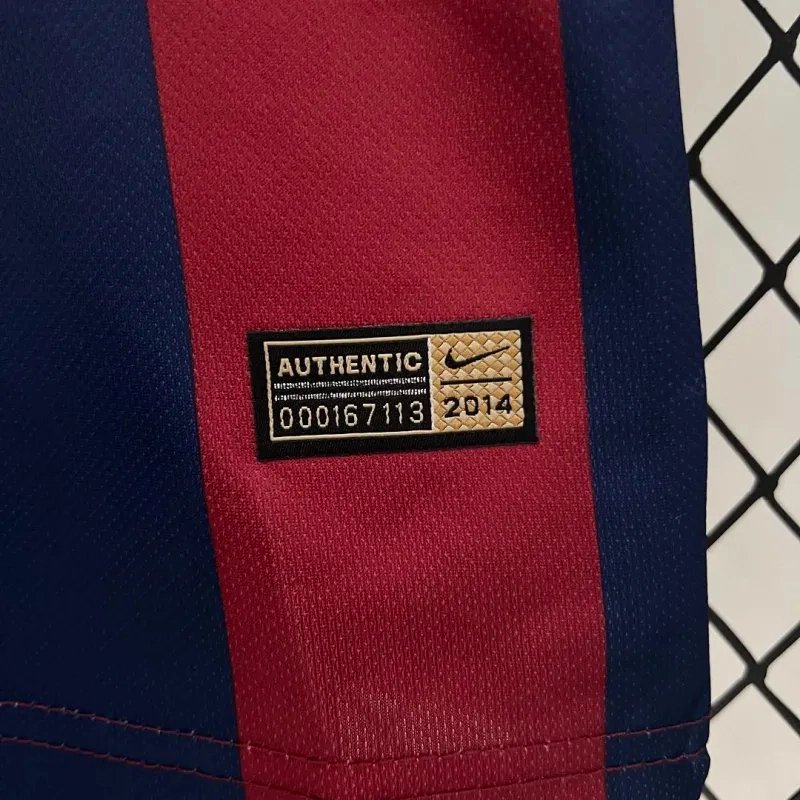 Barcelona Retro Jersey Home Kids Kit Jersey+Shorts 2014-15