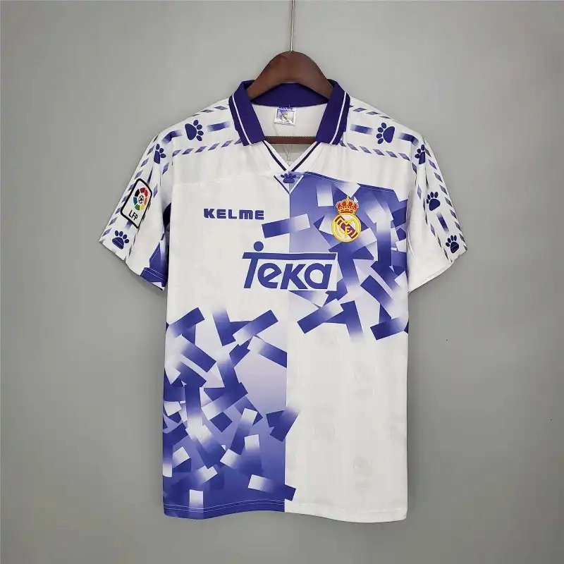 Real Madrid Retro Jersey Third Away Custom Soccer Shirt 1996-97
