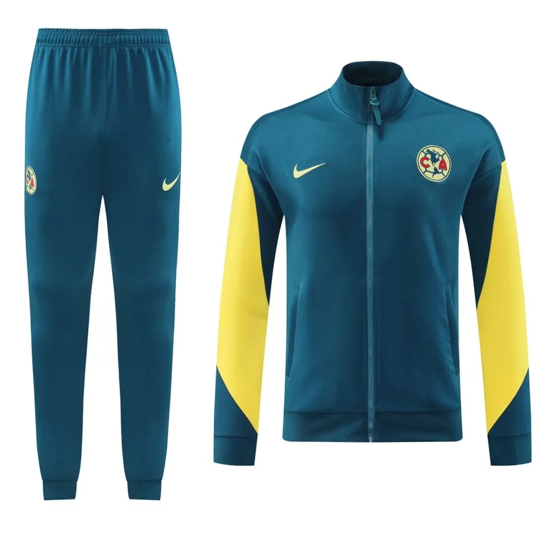 2953c083c042d5ef1139762a056b8746fe93d829 Club America Training Jacket Kit (Top+Pants) Green 2024/25