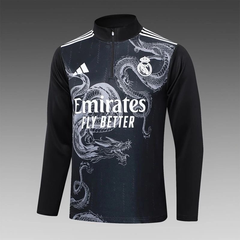 Real Madrid Training Kit (Jacket+Pants) Dragon Black 2024/25