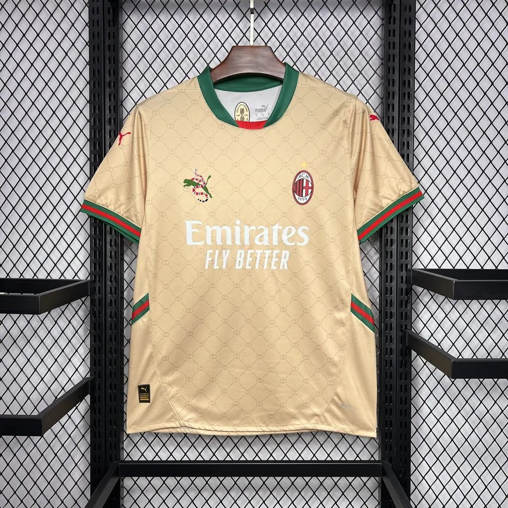2ae8a3be66c092a45952192b66a8895a61732515 AC Milan Soccer Jersey Gucci Co-branded Custom Shirt 2024/25