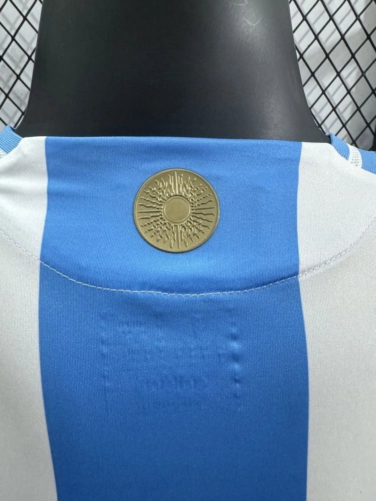 Argentina Authentic Soccer Jersey Home Long Sleeve Shirt 2024
