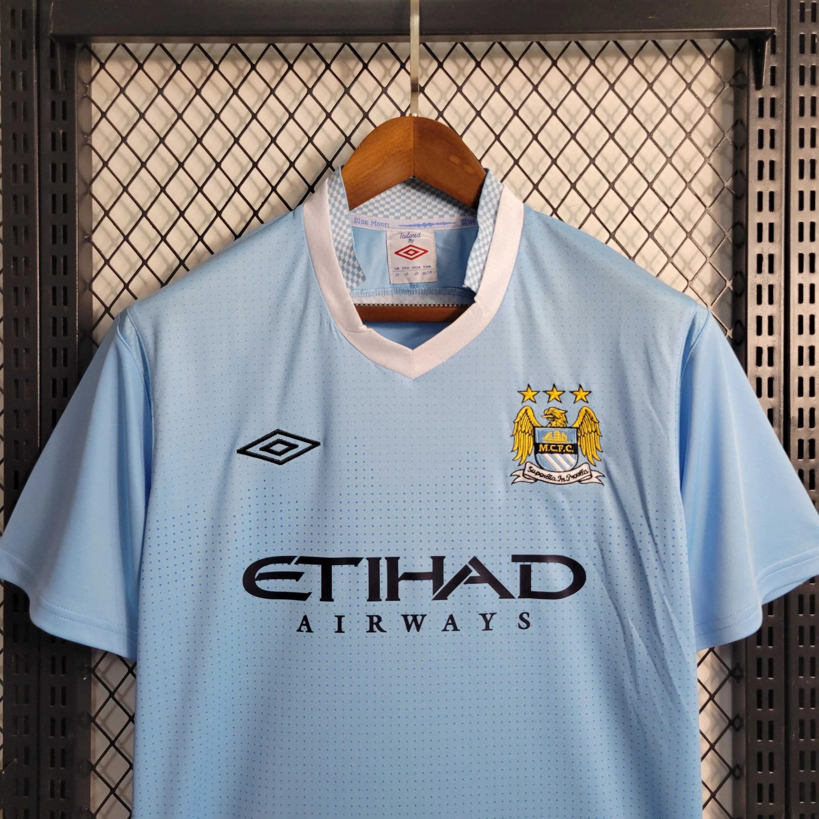 Manchester City Retro Home Football Jersey Shirt 2011/12