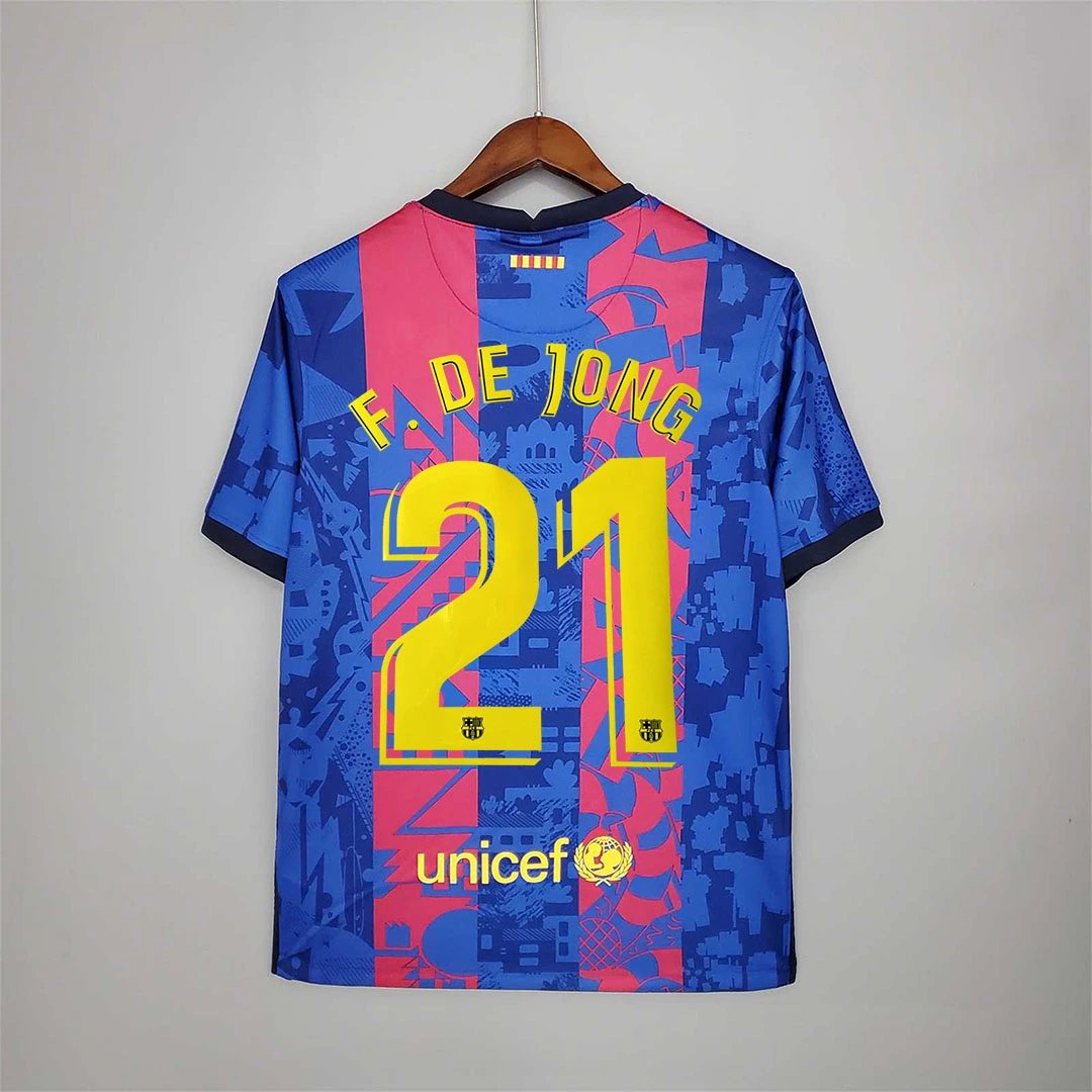 Barcelona Retro Jersey Third Away Soccer Shirt 2021/22