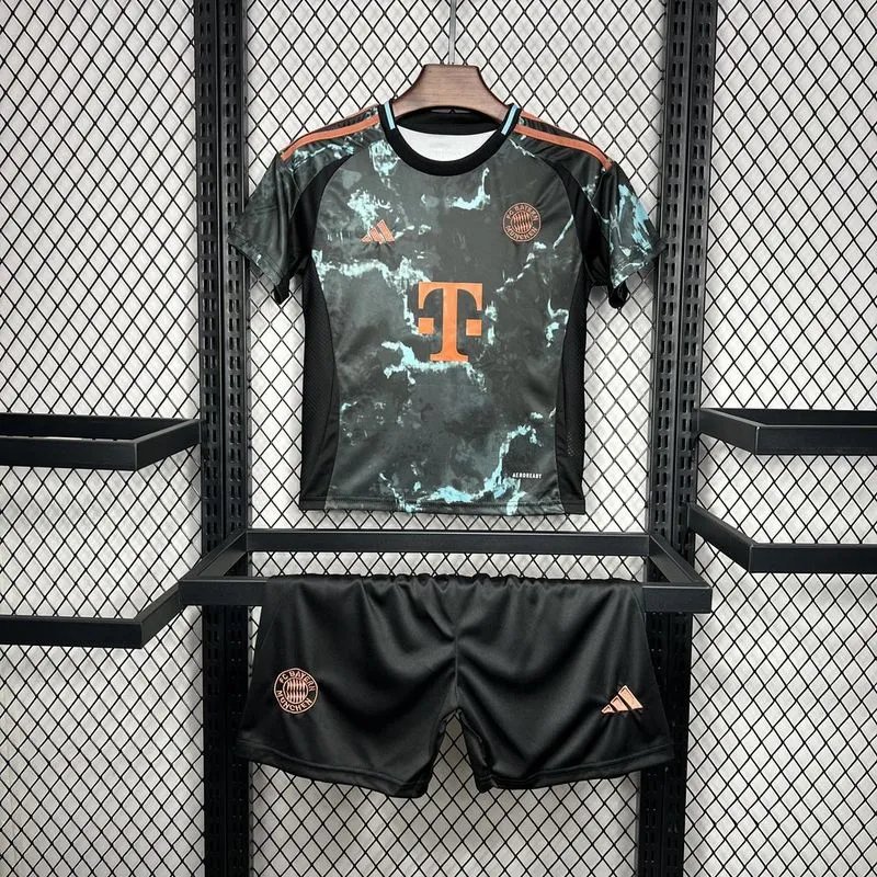 Bayern Munich Jersey Custom Soccer Kids Kit Jersey+Shorts Away 2024/25