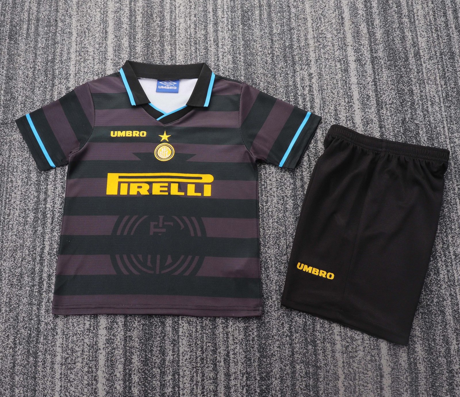 301dfdcb00427339c14c598fbf7e34ebde13b5d6 Inter Milan Jersey Third Away Kids Kit Jerseys+Shorts 1997/98