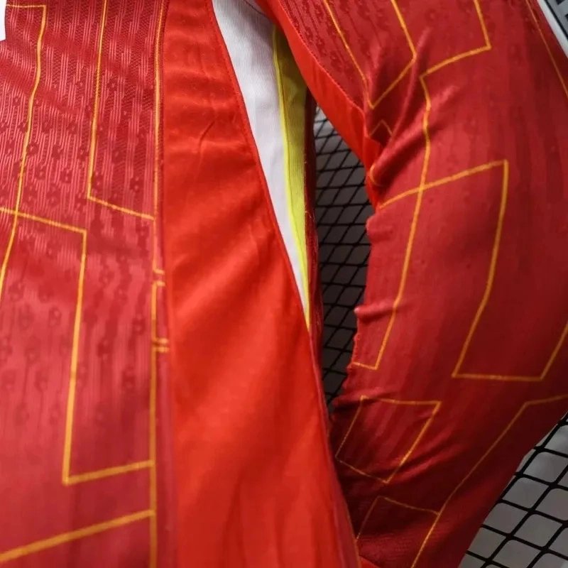 Liverpool Authentic Football Jersey Home Long Sleeve Shirt 2024/25