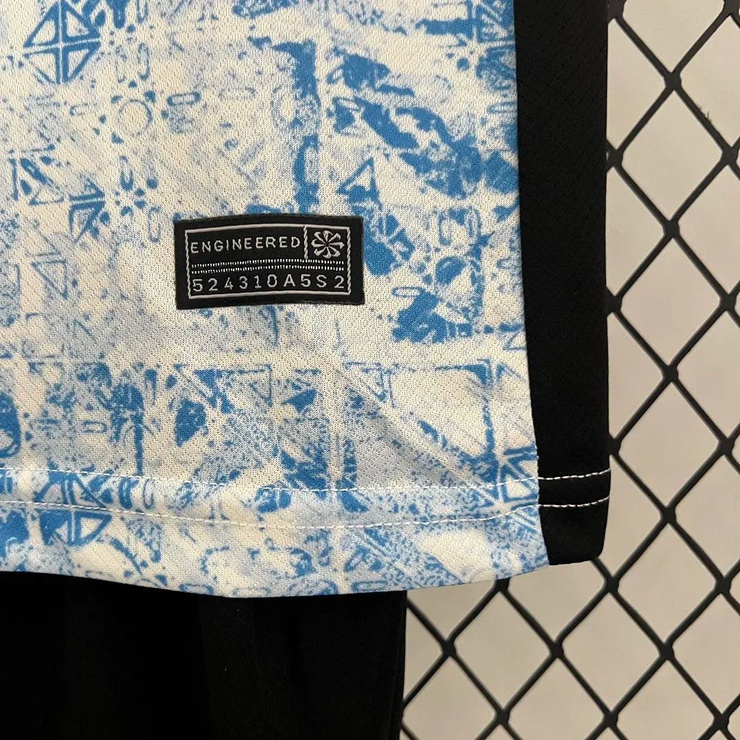 Portugal Away Football Uniform Kids Kit Jersey+Shorts EURO 2024