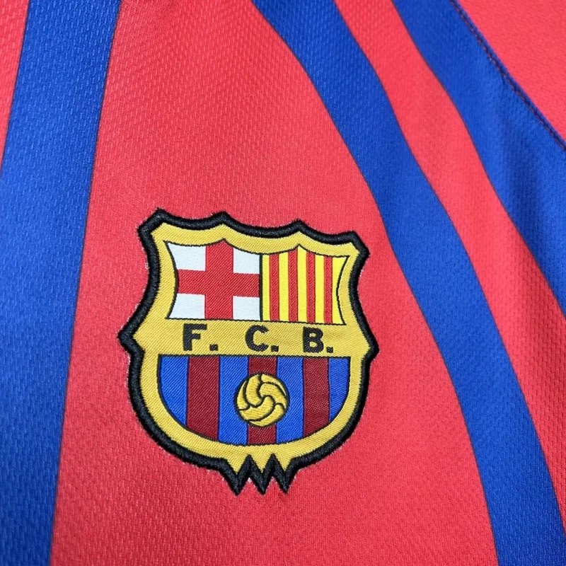 Barcelona Retro Jersey Home Soccer Shirt 1997-98