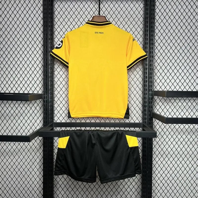 Wolves Football Jersey Home Kids Kit Jersey+Shorts 2024/25