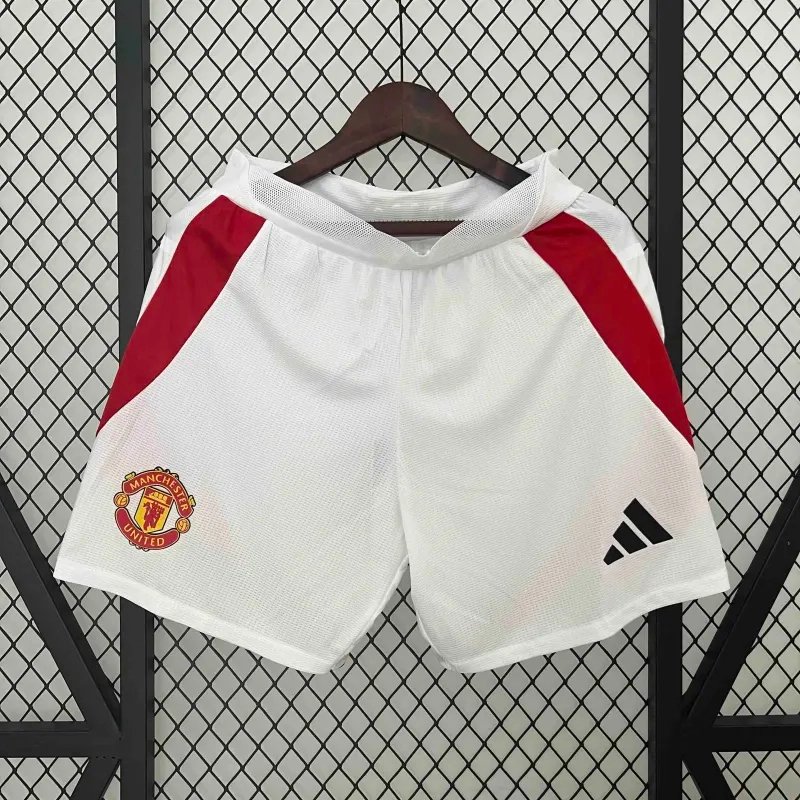 Manchester United Home Football Jersey Shorts 2024/25