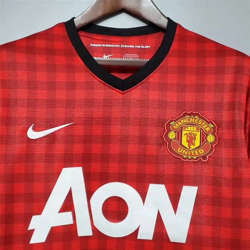 352484cce085f698d00f60323b53ae846a39e2e4 Manchester United Retro Home Football Jersey Shirt 2012/13