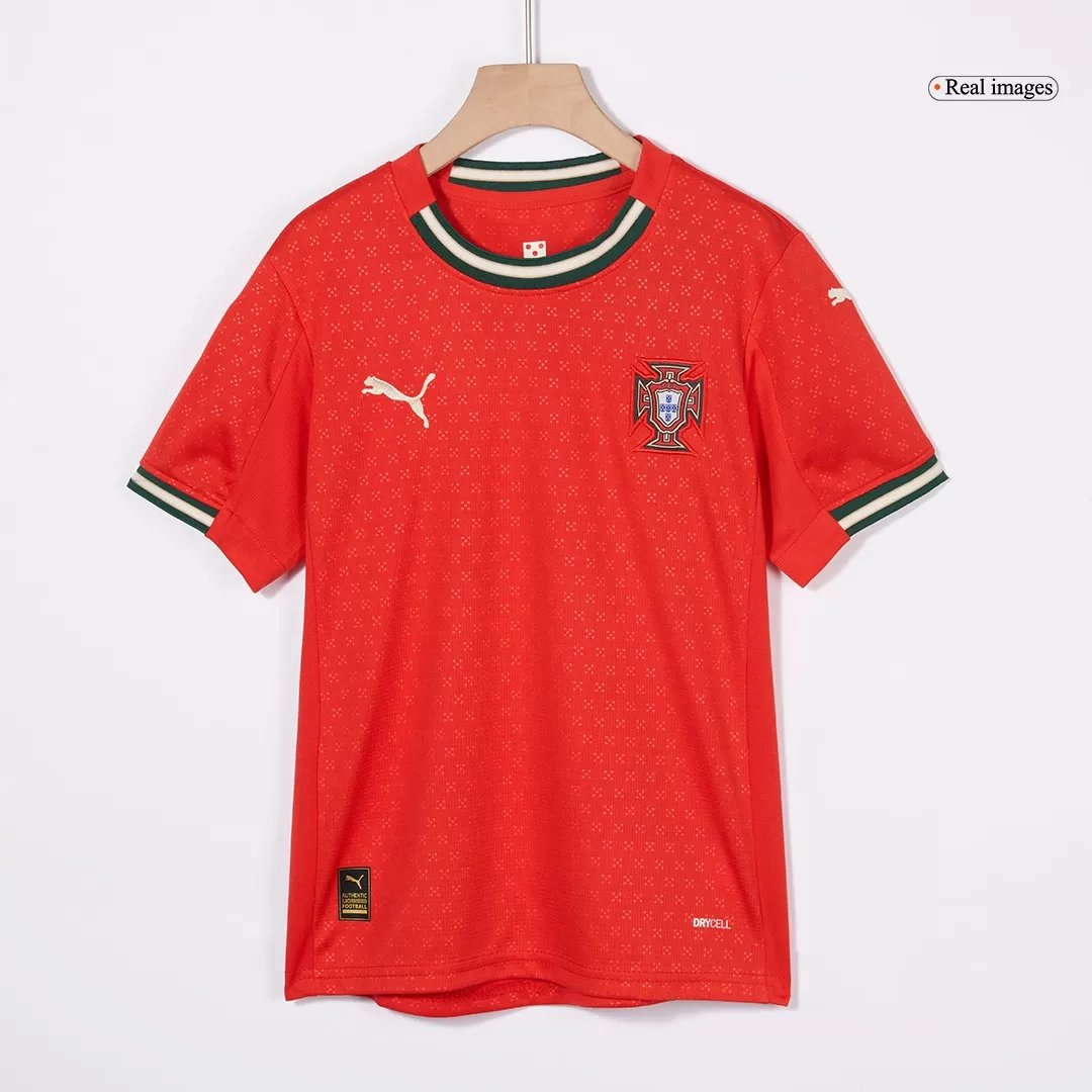 Portugal Home Football Uniform Kids Kit Jersey+Shorts 2025