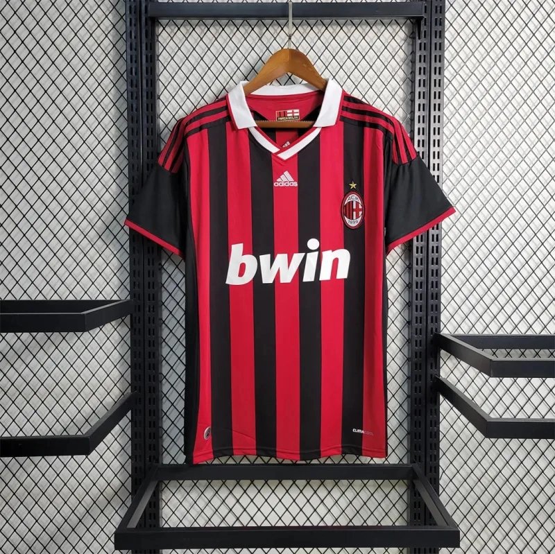 AC Milan Retro Soccer Jersey Home Custom Shirt 2009/10