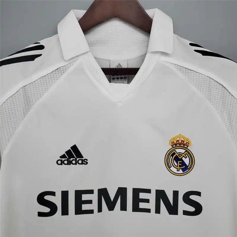 Real Madrid Retro Jersey Home Custom Soccer Shirt 2005-06