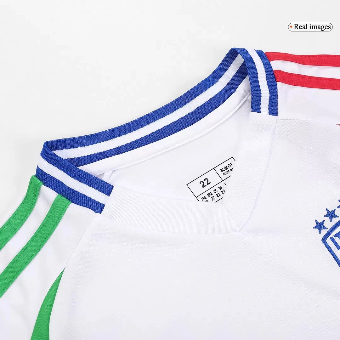 Italy Away Football Uniform Kids Kit Jersey+Shorts EURO 2024