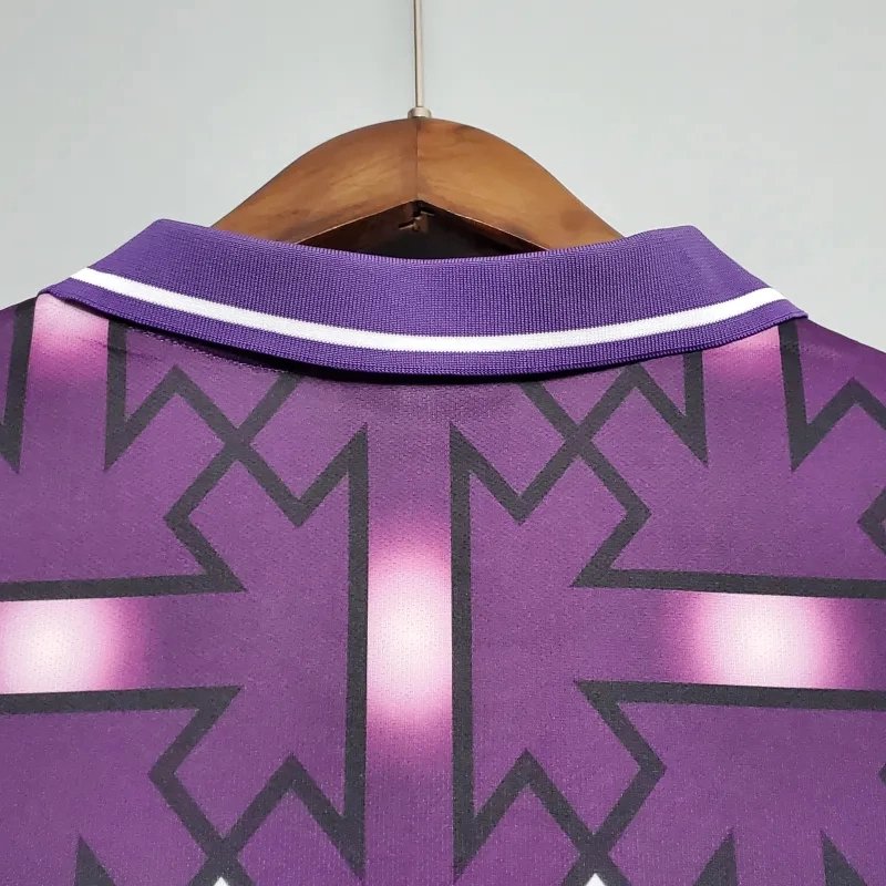 39852d3e98b447a0eebf9dc1a241d8312fa143e5 Fiorentina Retro Soccer Jersey Away Custom Shirt 1992/93
