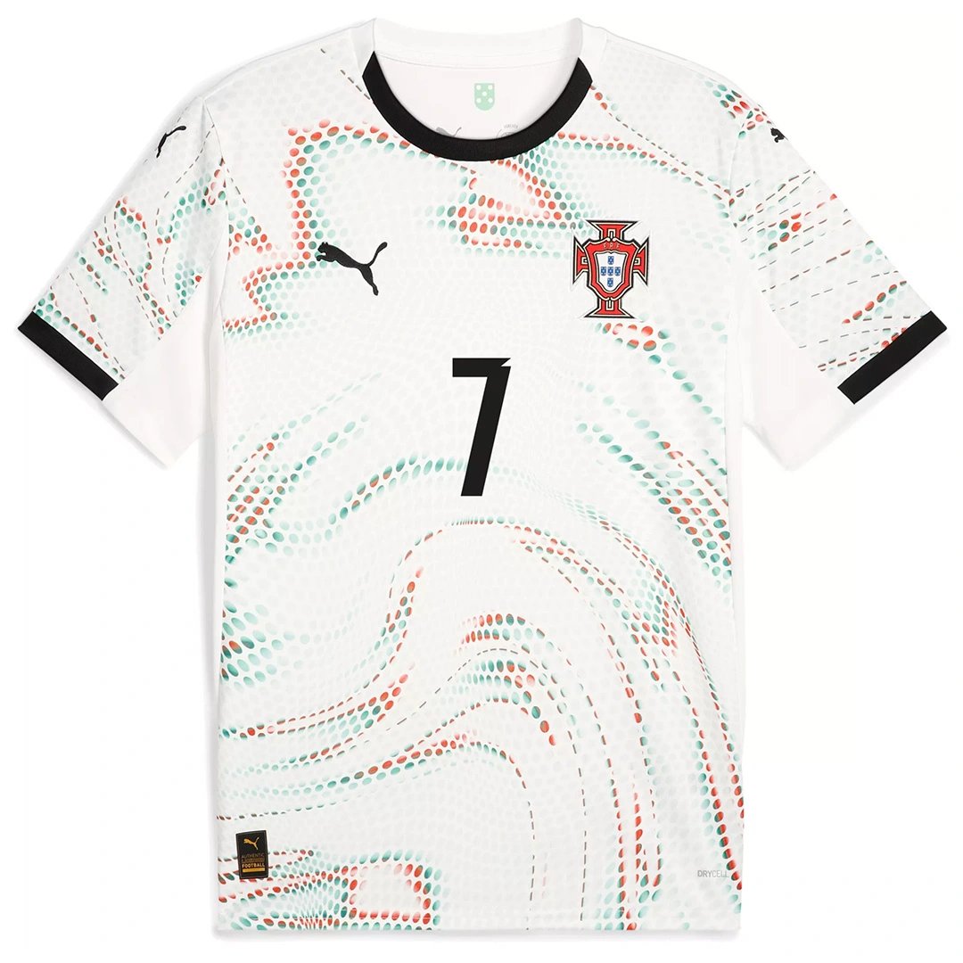 Ronaldo #7 Portugal Soccer Jersey Away Shirt 2025