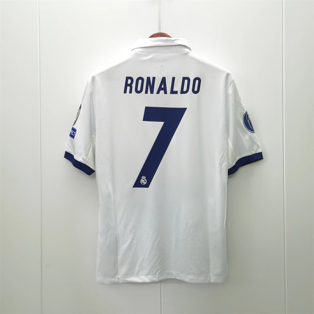 3bbf6be4b9a1ba6735b78df8beee565982ff6dc0 Ronaldo #7 Real Madrid Retro Jersey Home Soccer Shirt 2016/17