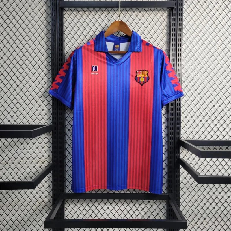 Barcelona Retro Jersey Home Soccer Shirt 1991-92
