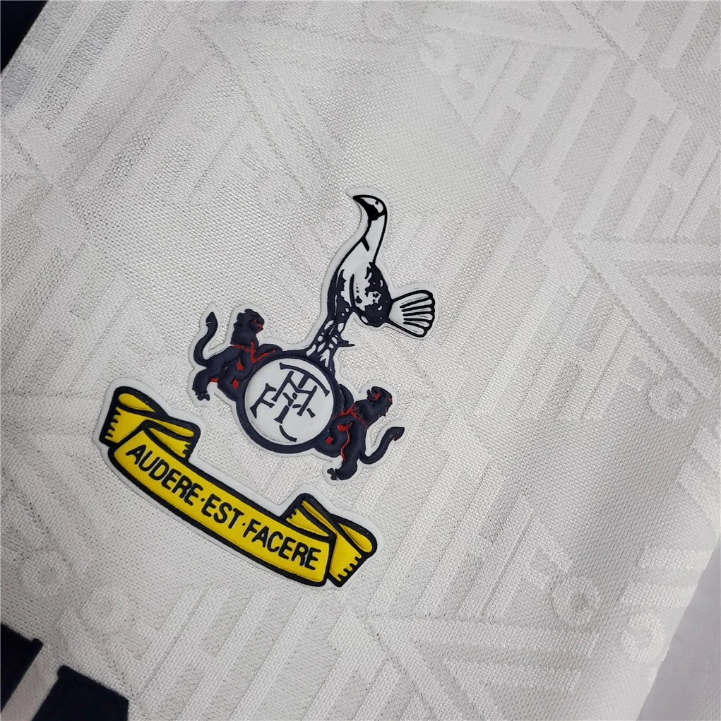 3bec0087fadf7ee33fff582775b18faf83754d01 Tottenham Hotspur Retro Football Jersey Home Custom Shirt 1991/93