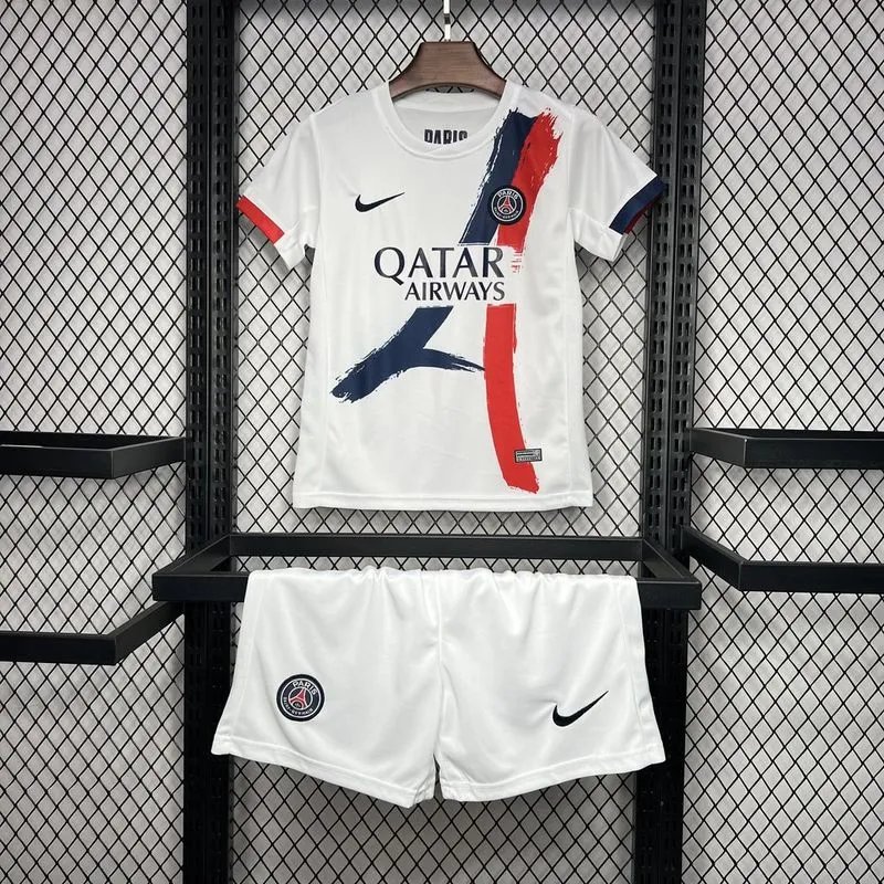 PSG Soccer Jersey Away Kids Kit Jersey+Shorts 2024/25