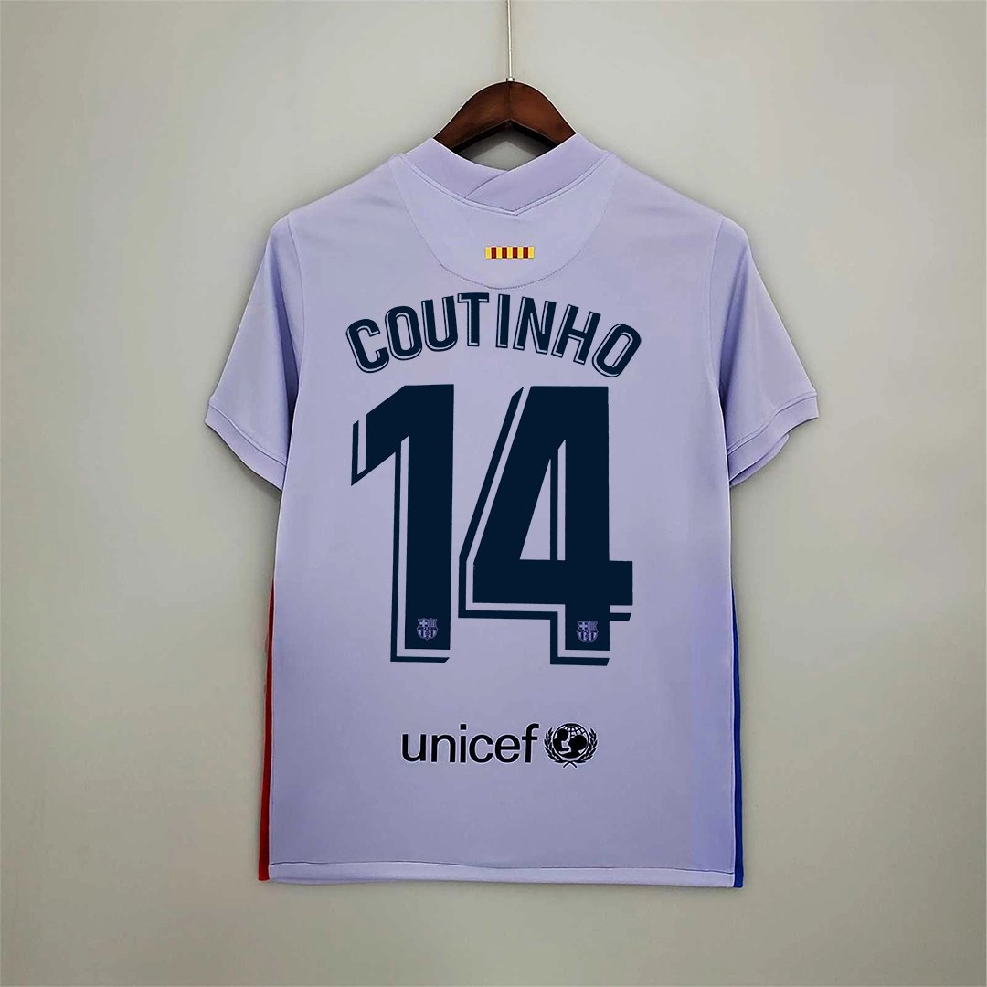 Barcelona Retro Jersey Away Soccer Shirt 2021/22