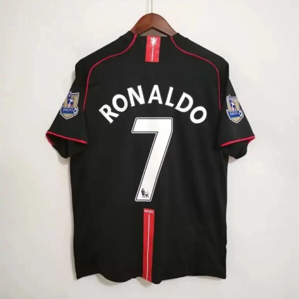Ronaldo #7 Manchester United Retro Away Football Jersey Shirt 2007/08