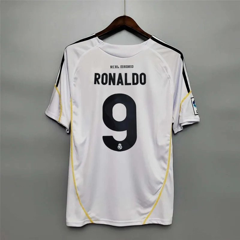 41504095e3864163ca6a236066d5fe405dc959ee Real Madrid Retro Jersey Home Custom Soccer Shirt 2009/10