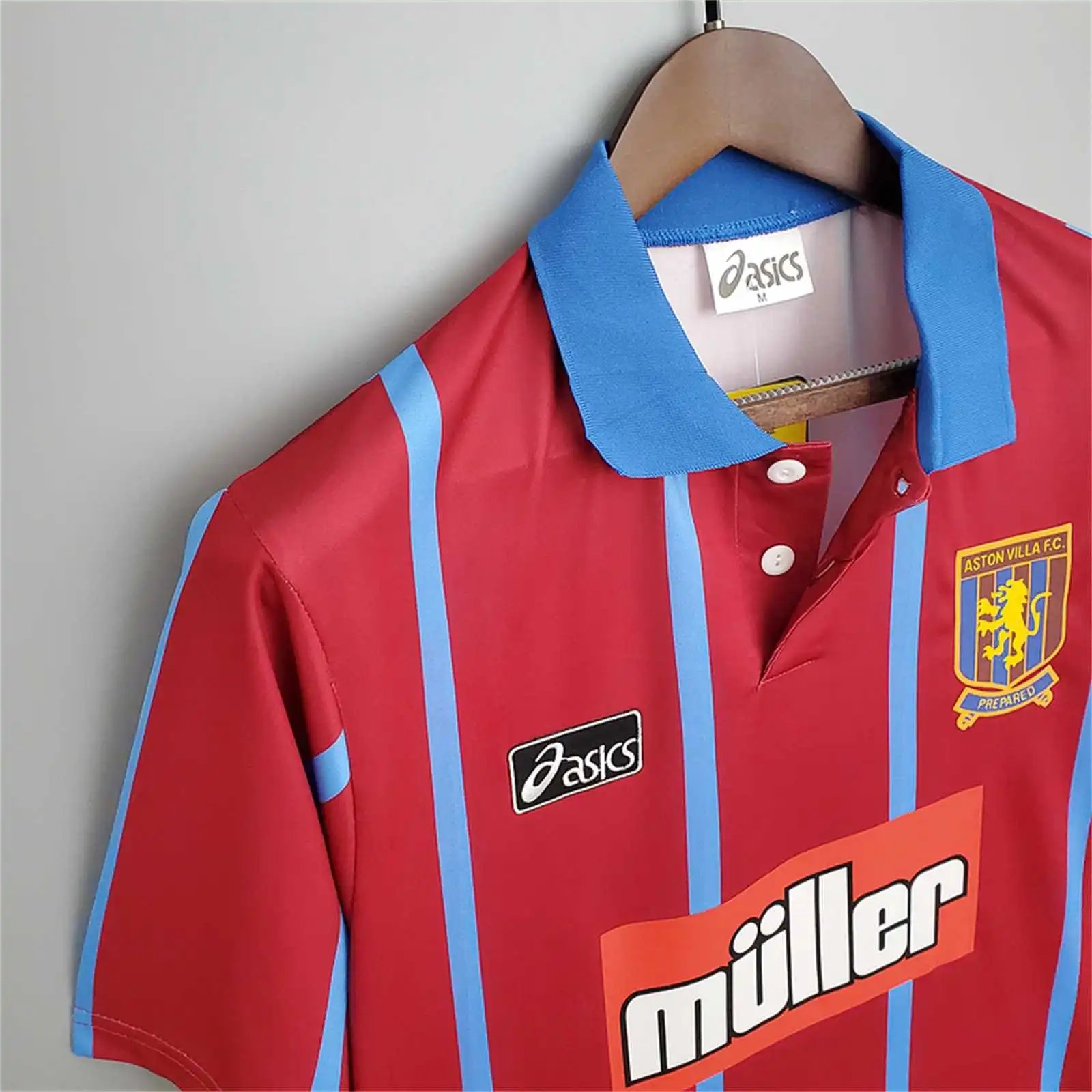 422f2ad55bfebfb134cf657fe9c351bf766bf45a Aston Villa Retro Football Jersey Home Custom Shirt 1993-95