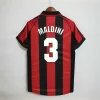 AC Milan Retro Soccer Jersey Home Custom Shirt 1998/00