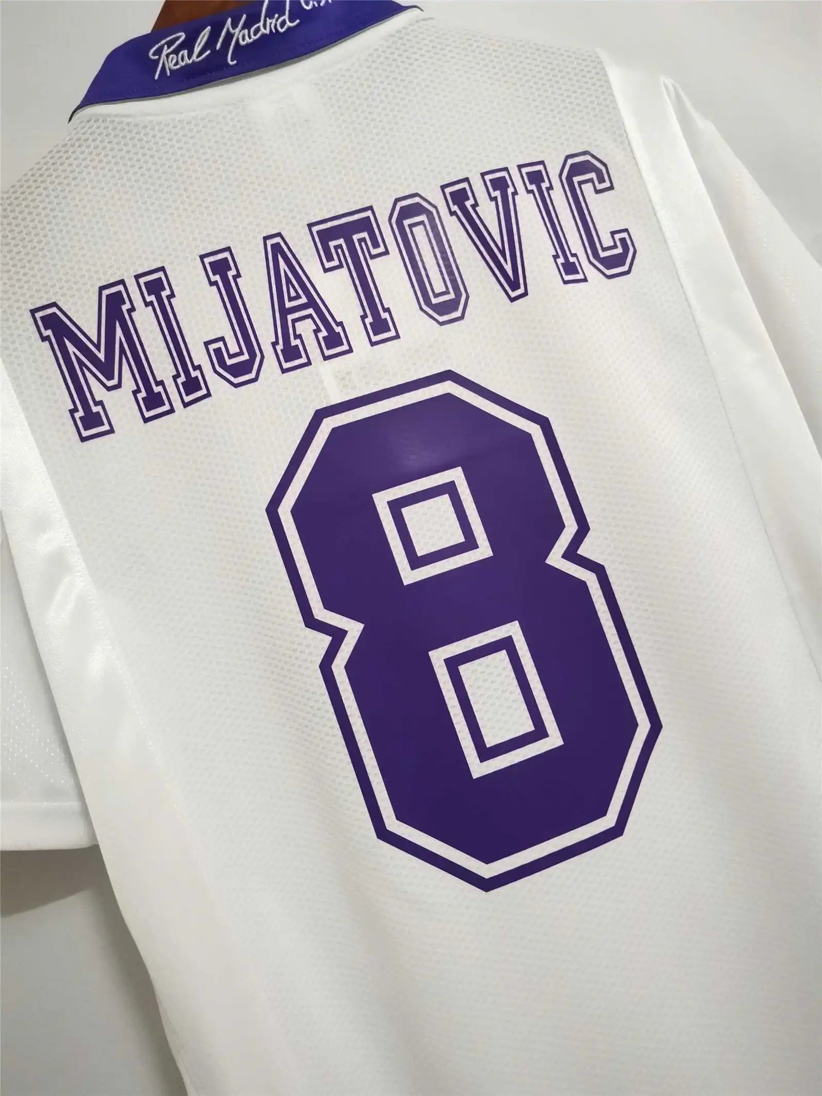 Real Madrid Retro Jersey Home Custom Soccer Shirt 1997-98