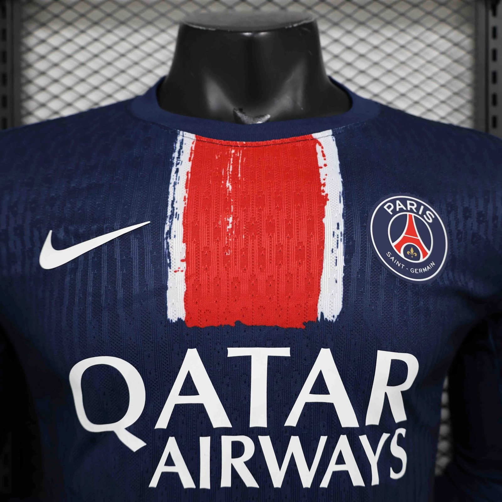 Authentic Soccer Jersey PSG Home Long Sleeve Shirt 2024/25