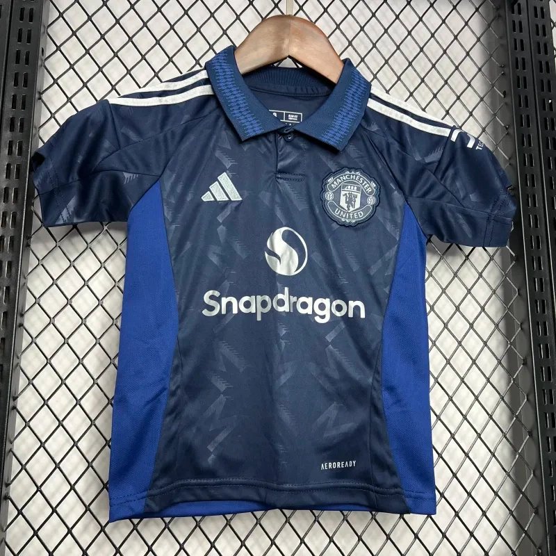 Manchester United Away Kids Kit Jersey+Shorts 2024/25