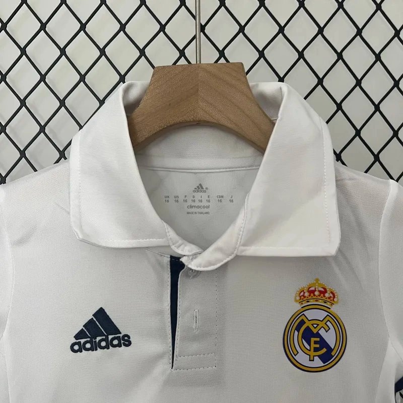 Real Madrid Retro Jersey Home Kids Kit Jersey+Shorts 2016/17