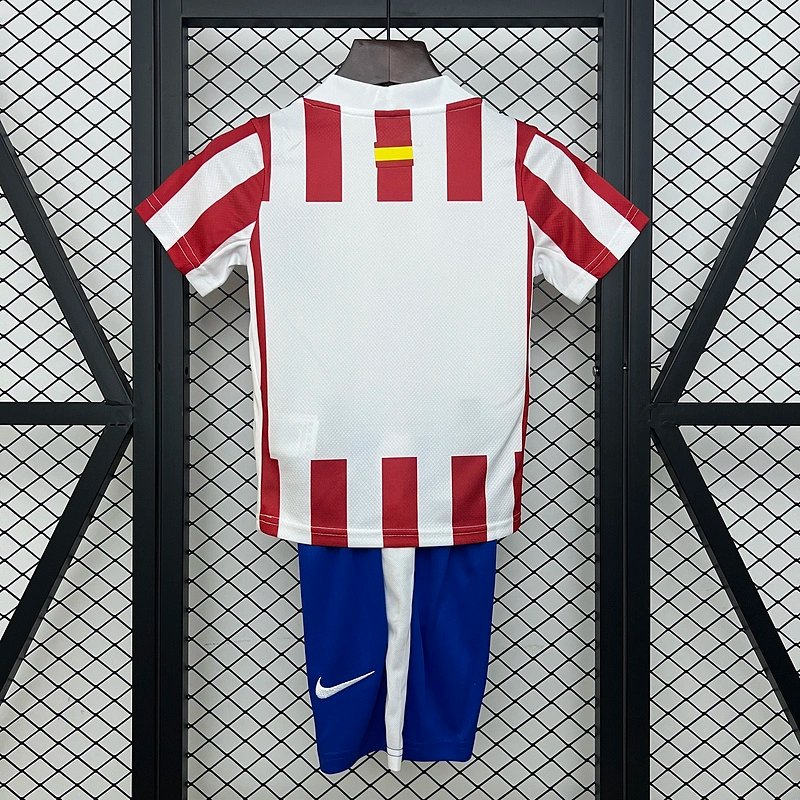 49c64e89aee2f29842c61cd720479a30ecc4f8c2 Atletico Madrid Soccer Jersey Home Kids Kit Jersey+Shorts 2025/26