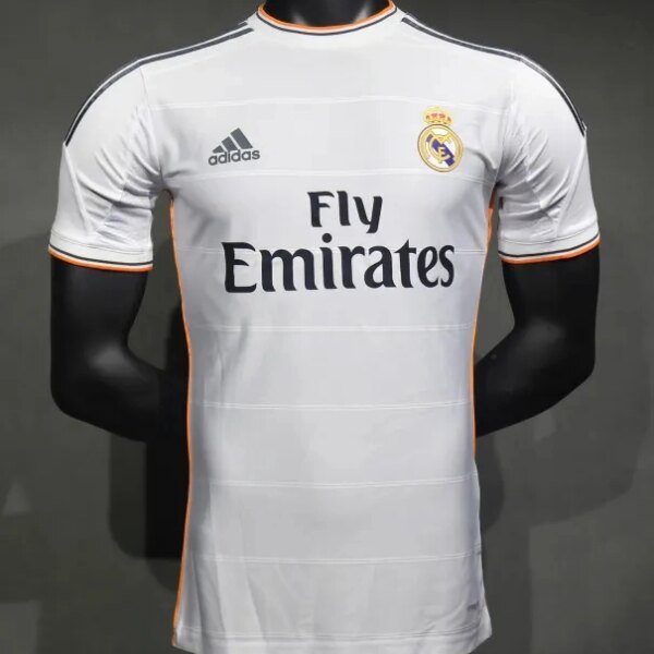 Real Madrid Authentic Retro Jersey Home Soccer Shirt 2013/14