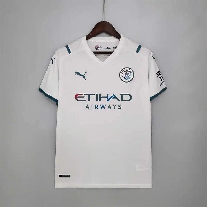 Manchester City Retro Away Football Jersey Shirt 2021/22
