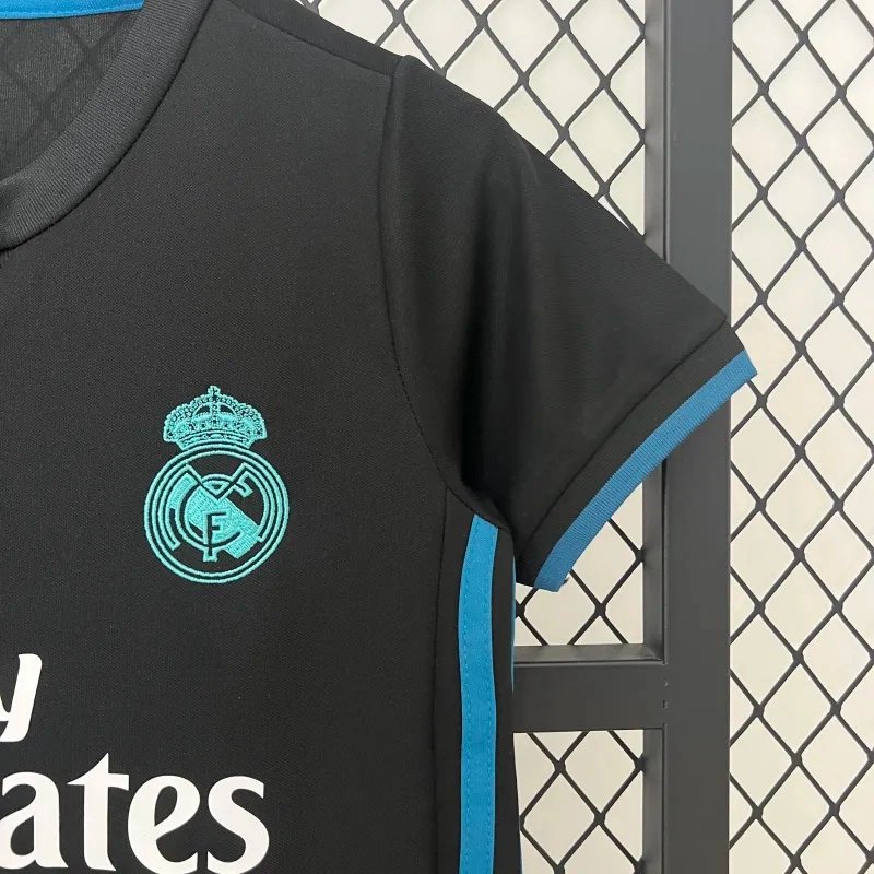 Real Madrid Retro Jersey Away Kids Kit Jersey+Shorts 2017/18