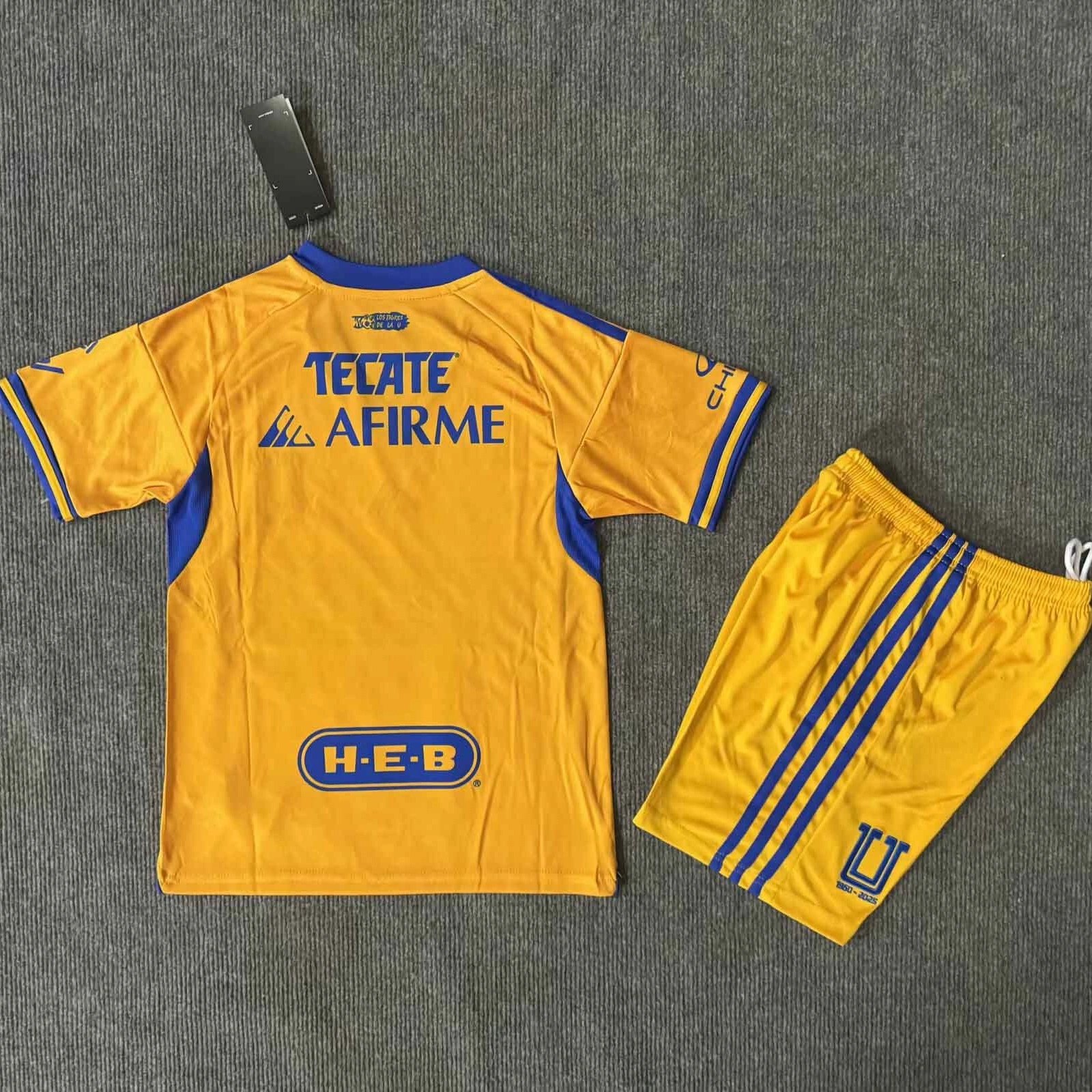 Tigres UANL Soccer Jersey Home Kids Kit Jersey+Shorts 2025/26