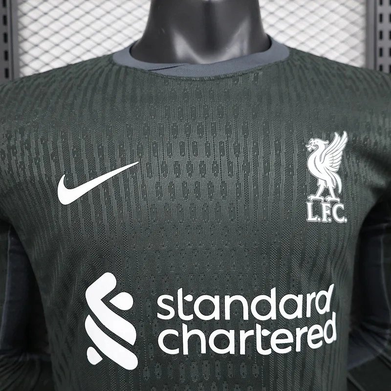 Liverpool Authentic Football Jersey Away Long Sleeve Shirt 2024/25