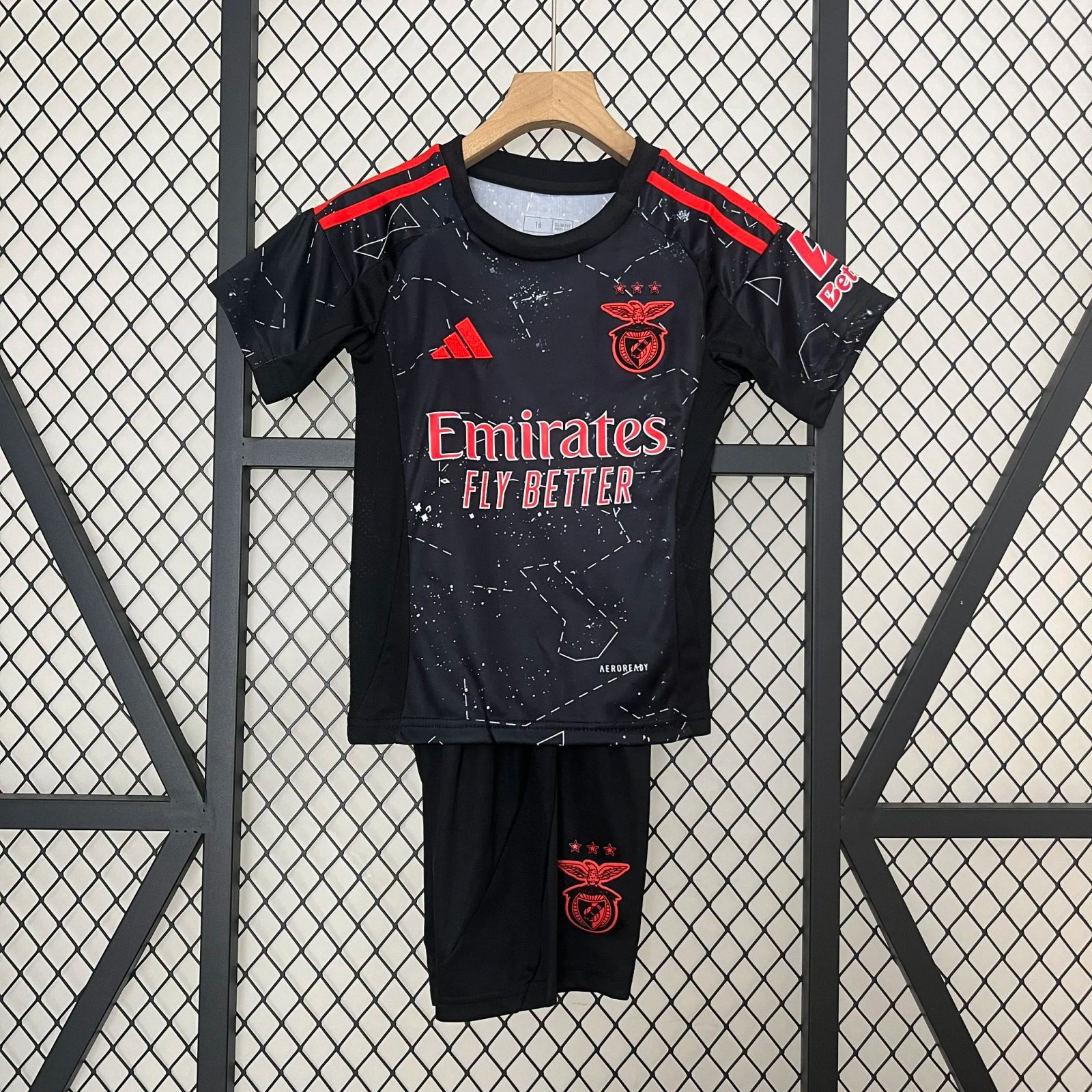 Benfica Soccer Jersey Away Kids Kit Jersey+Shorts 2024/25