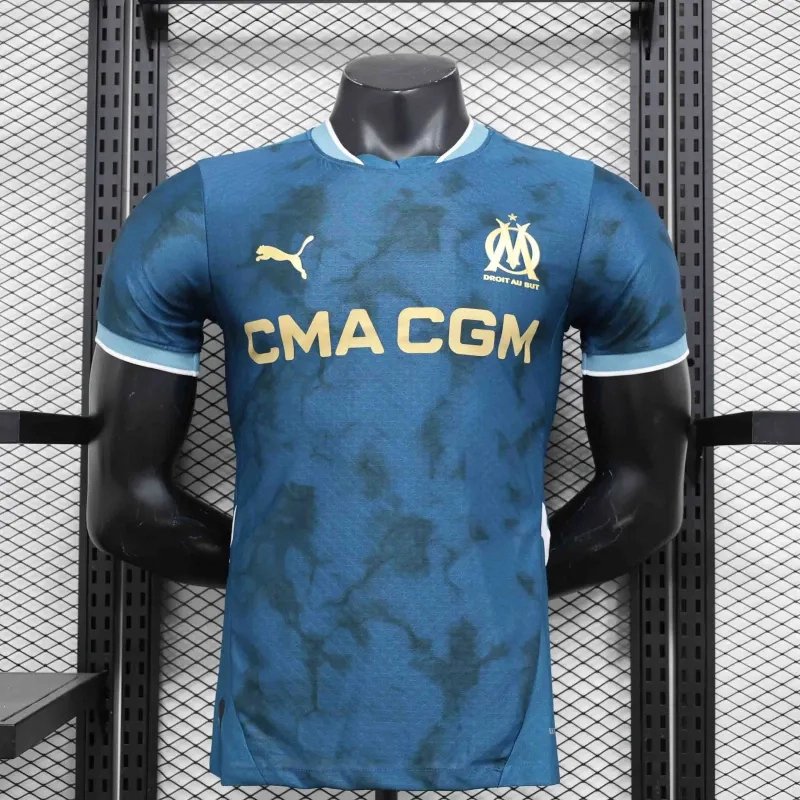 Marseille Authentic Soccer Jersey Away Shirt 2024/25