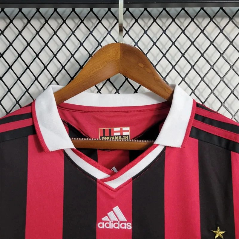 AC Milan Retro Soccer Jersey Home Custom Shirt 2009/10