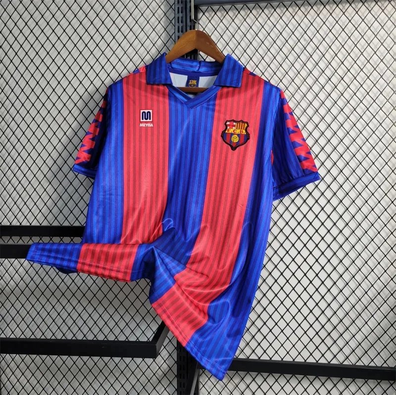 4f1148c756d1e46c43f6b8830a2cf39124b7d8cb Barcelona Retro Jersey Home Soccer Shirt 1991-92