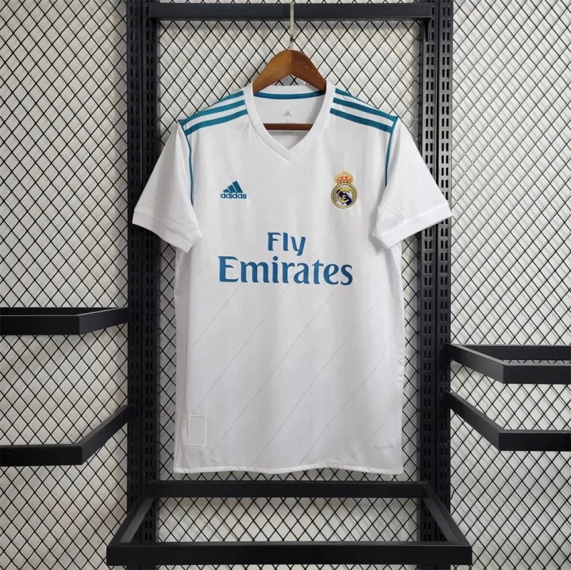 Real Madrid Retro Jersey Home Custom Soccer Shirt 2017/18