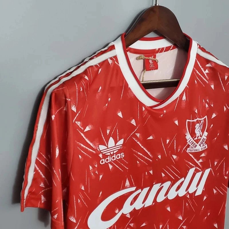 Liverpool Retro Football Jersey Home Custom Shirt 1989-91